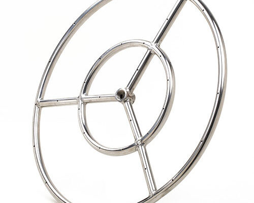 Sizing: Models 6” – 48”
Style: Drilled Burner Ports for Consistent Flame Pattern
Standards: N/A
Usage: Outdoor Only
Materials: .8mm 304 Stainless Steel
Warranty: 5-Year Warranty
Piping: ½” Stainless Steel Piping
Fittings: ½” Inlet (6”-24”, ¾” Inlet *30”-48”)
Convertible to LP: NG Burner Convertible to LP
Media: Use with Reflective Glass or Lava Rock